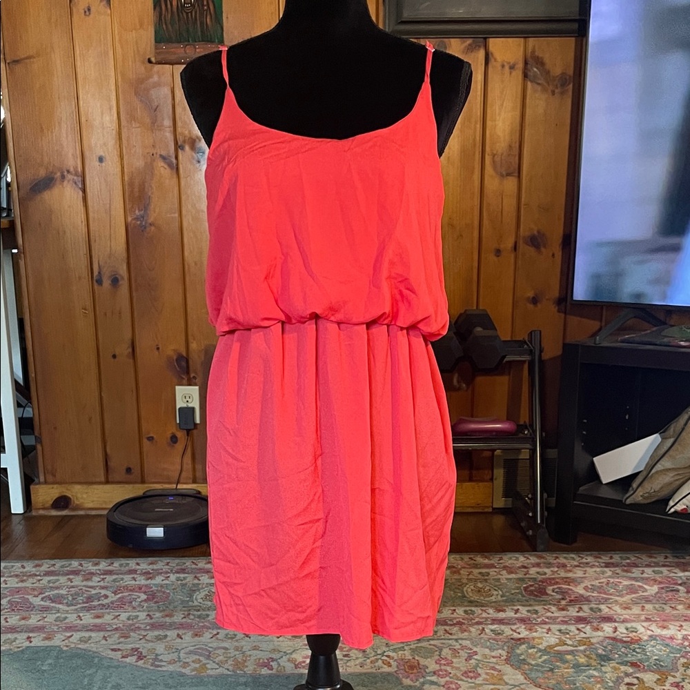 Espresso Vibrant Pink Mini Dress
